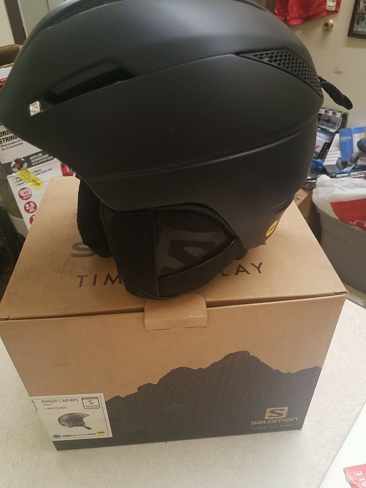 NUOVO CON ETICHETTE! Casco da snowboard da sci Salomon Ranger 4D C.Air taglia S 53 56 cm NUOVO!~