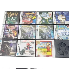Nintendo DS 12x Empty Cases Lot, NO Game Cartridges or Manuals, Pokemon, Mario..