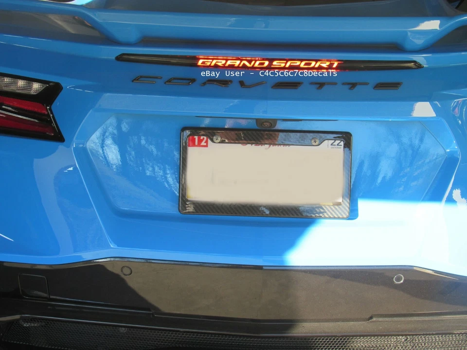 Chevy Corvette E-Ray StingRay C8 3rd brake light decal 2024 - Image 4 of 4