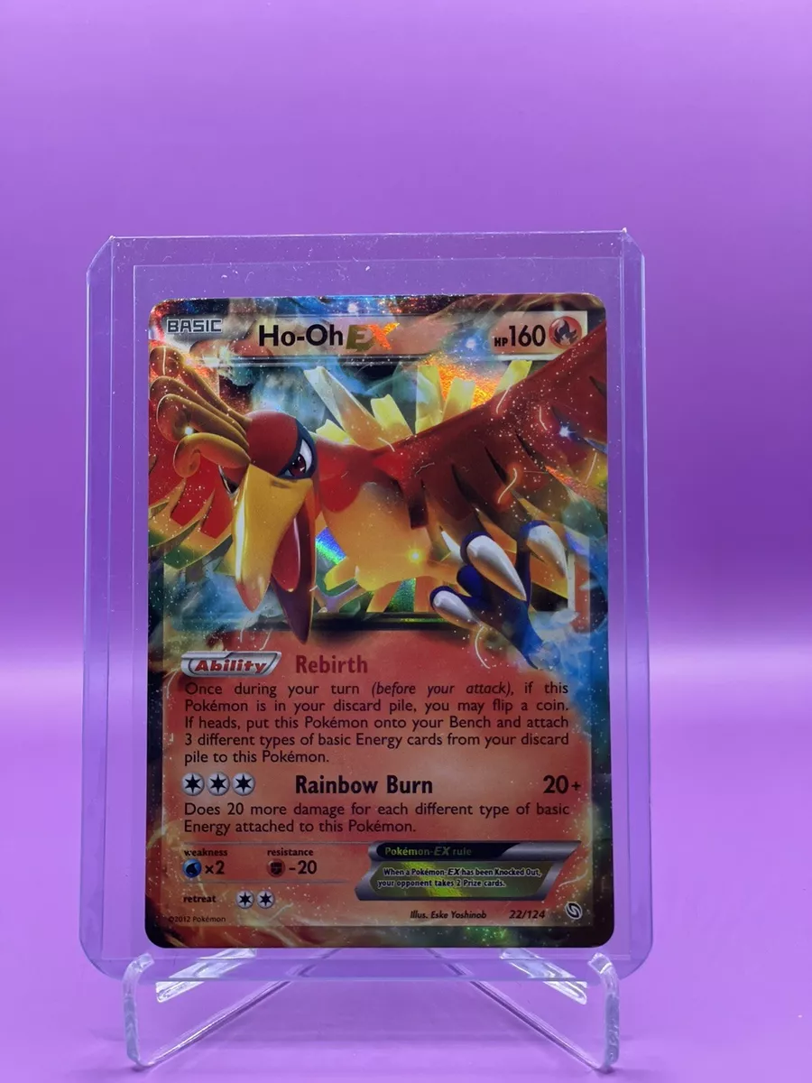 2012 Pokemon Card Ho-Oh EX Dragons Exalted 22/124 RARE HOLO