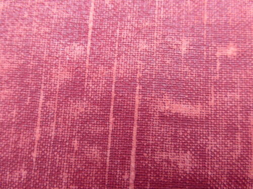 Calfskin cowhide leather hide Antiqued Brick Red Vintage Fabric Emboss - Picture 1 of 8