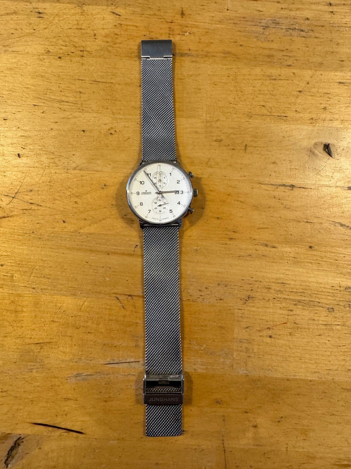 Junghans Herren Armbanduhr, Chronoscope, Form C, Art.Nr. 041/4771.00