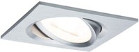 Paulmann Ebl Set Nova Coin Eckig Schwenkbar Led 1X6,5W 2700K 230V Alu Ged/Alu