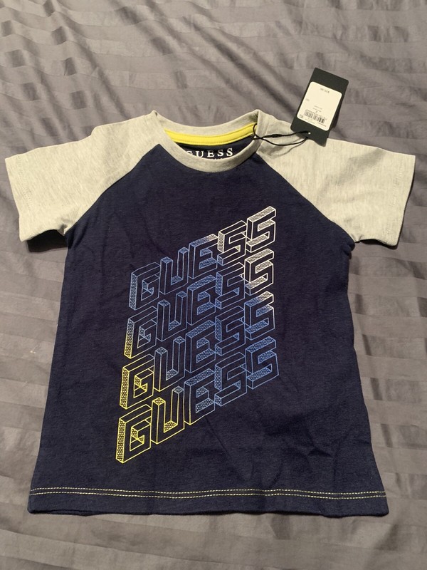 New Guess Toddler t-shirt size 2 Color Navy blue/gray