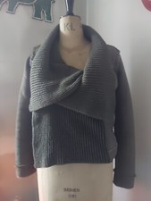 Ci Sono Green Faux Suede Waterfall Open Jacket Size M