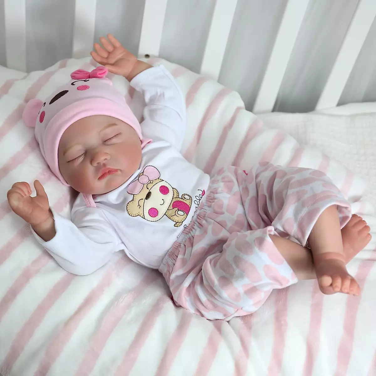  Kaydora Sleeping Reborn Baby Dolls, 22 Inch Lifelike Newborn  Baby Girl Doll, Realistic Baby Reborn Toddler, Handmade Weighted Soft Body  Reborn Dolls That Look Real, Amazing Gift Set for Kids Age