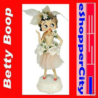 Betty Boop 12'' Ballerina  Win up Mechanical Music Doll Limited Box Resin Figure
