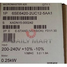 NEW IN BOX Siemens 6SE6420-2UC12-5AA1 AC Inverter Drive Speed Controller 0.25kW