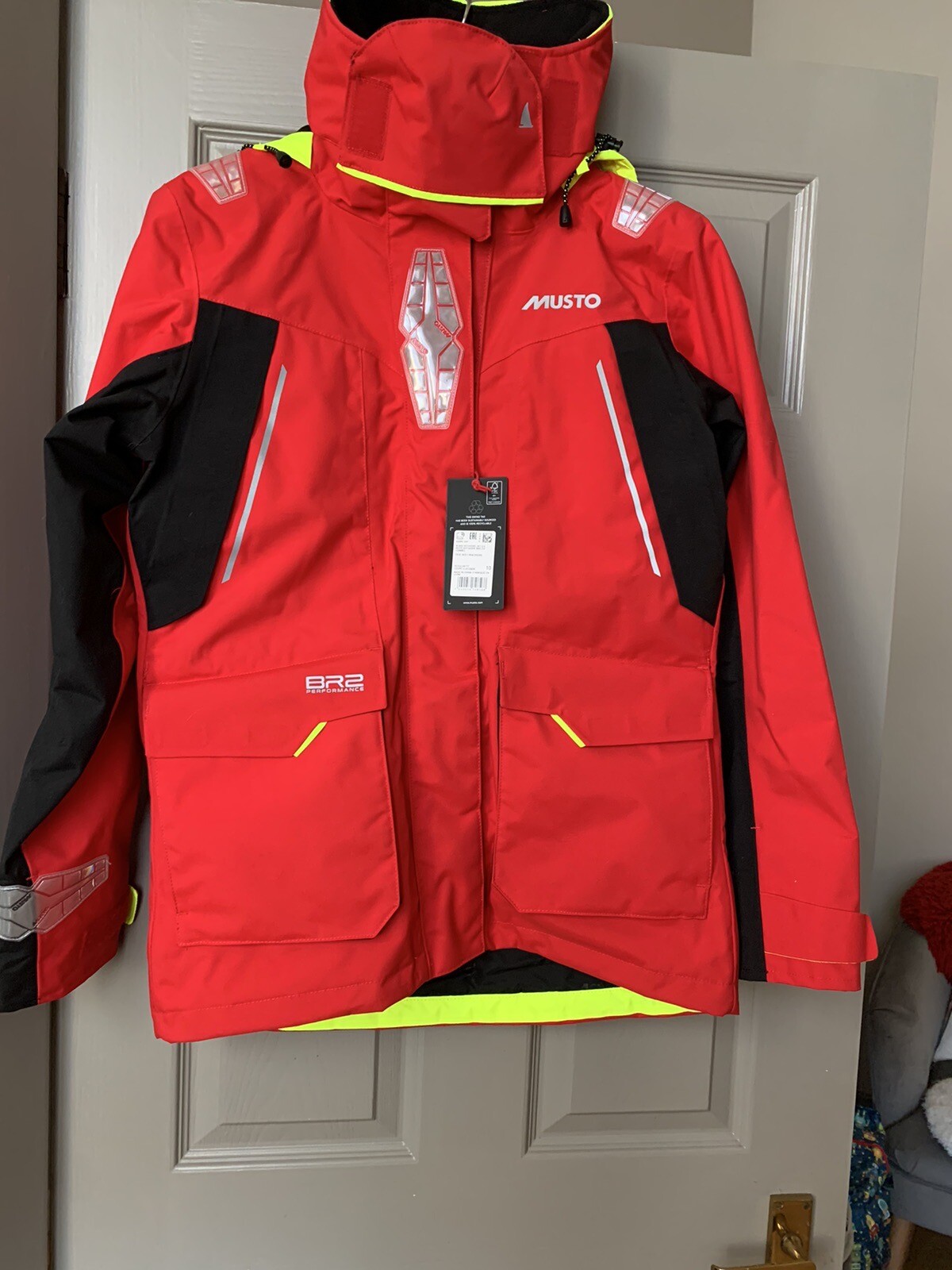 MUSTO New BR2 Offshore Sailing Waterproof Jacket True Red Size UK 10 Ladies NEW eBay