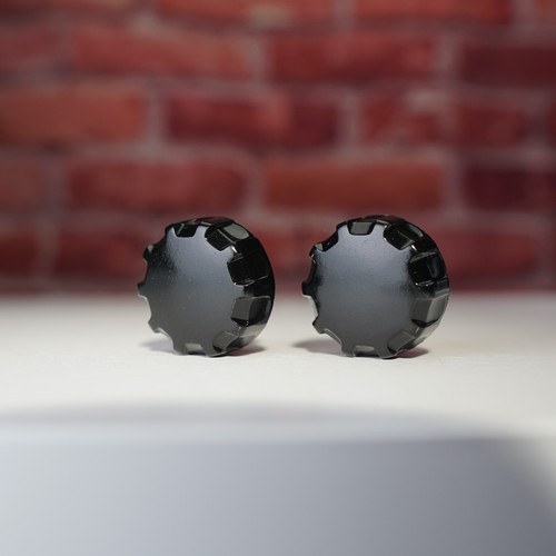 Original vintage Radio Knobs Bakelite 1940s50s (2 Knobs) D Shaft Y1235