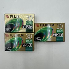 FUJIFILM PRO TC-30 VHS-C CAMCORDER TAPES - LOT OF 3