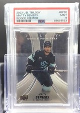 2022-23 UD Trilogy Rookie Premieres Plexi Glass MATTY BENIERS  /299 PSA 9 💥💥