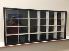 Display case cabinet for 1/18 Motorcycle scale - 24 slots (Made in USA)