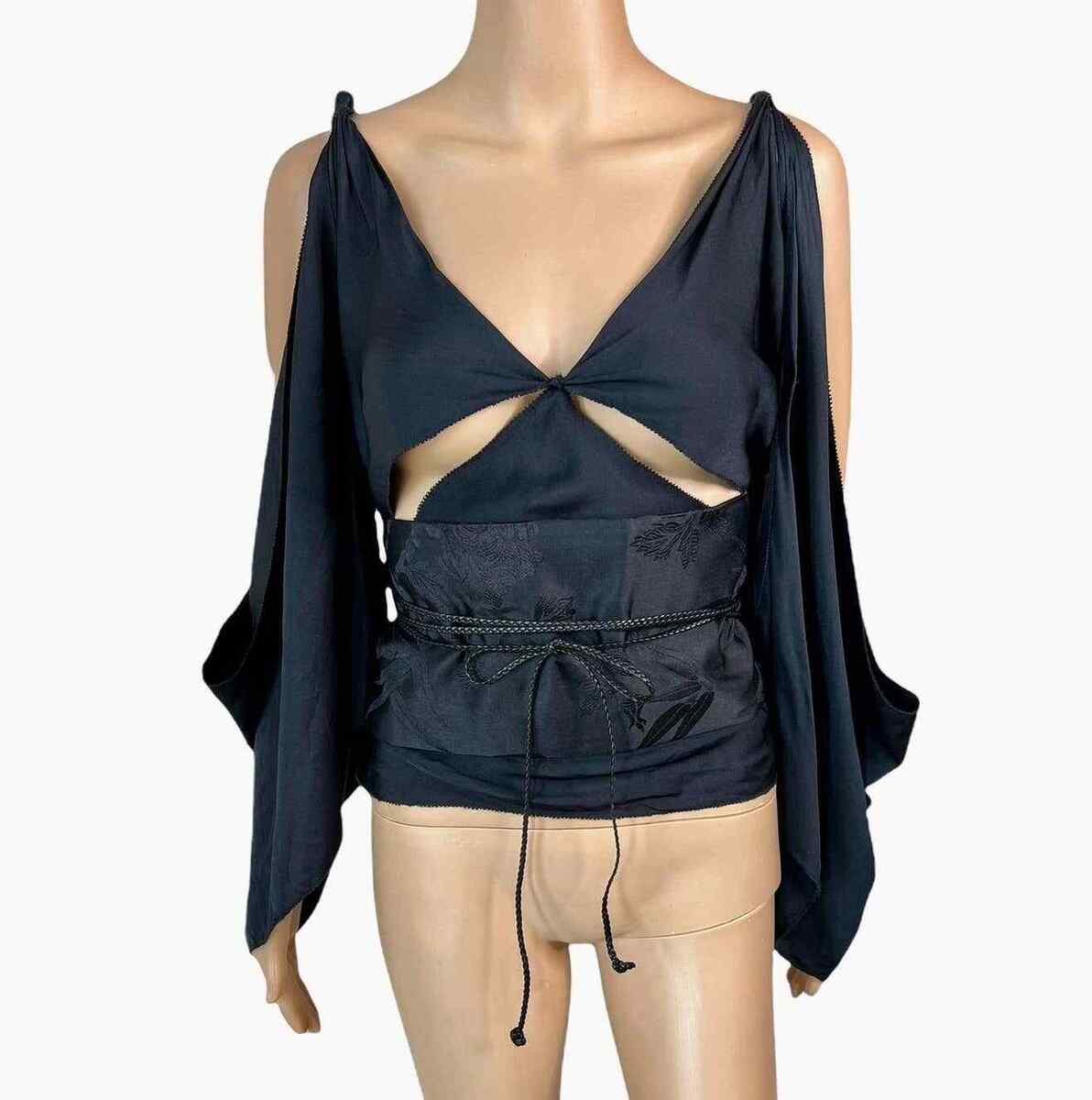 Tom Ford for Gucci F/W 2002 Runway Cutout Backless Silk Tom Ford for Gucci F/W 2002 Runway Cutout Backless Silk