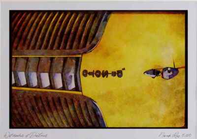 465076 Desota Gitter Aquarell Bild limitierte Auflage A4