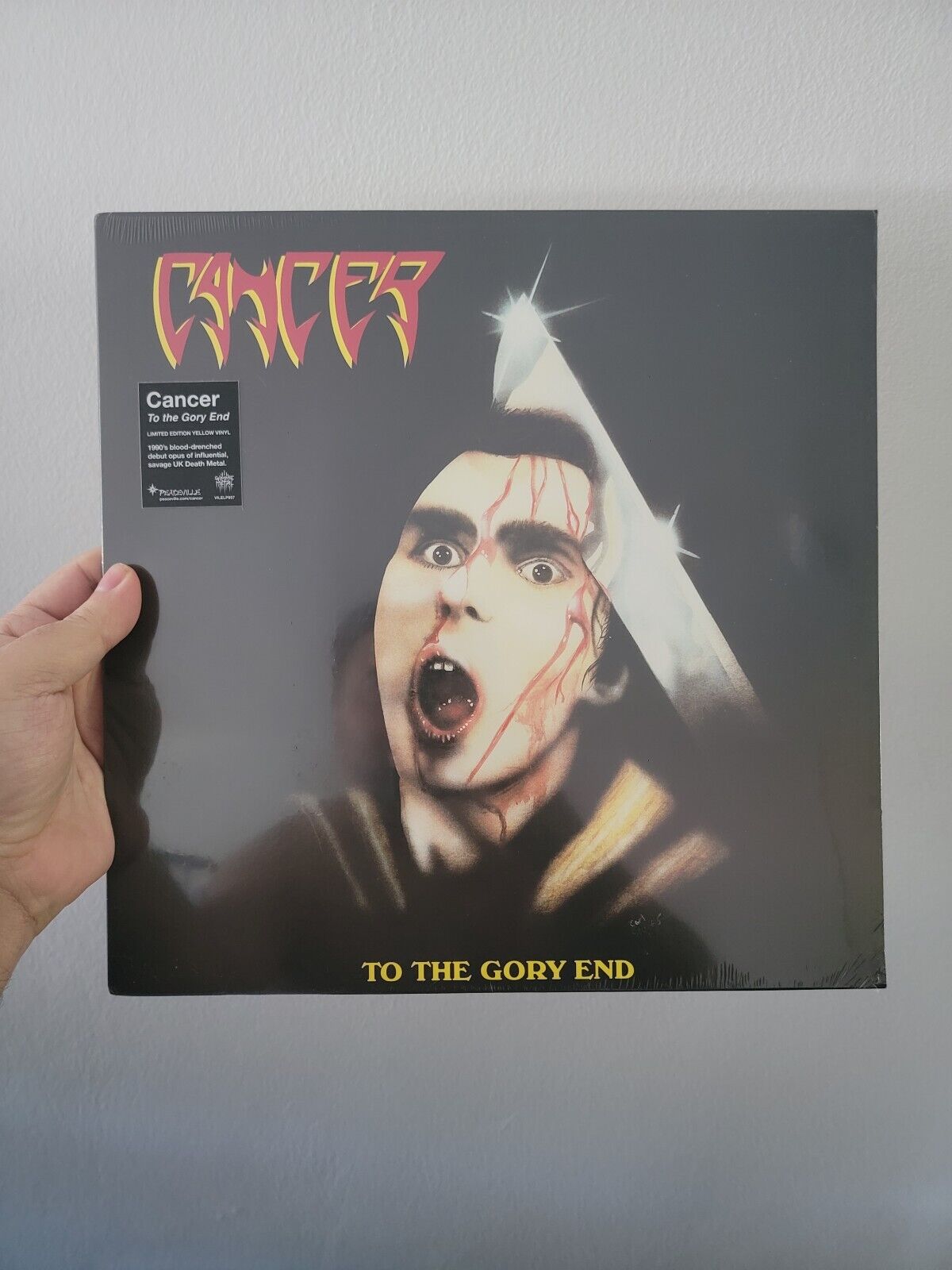 Cancer – To The Gory End LP 2021 Peaceville - VILELP843 NM Yellow Vinyl