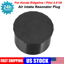 Black Air Intake Resonator Port Plug For 2017-25 Honda Ridgeline Pilot 3.5l V6