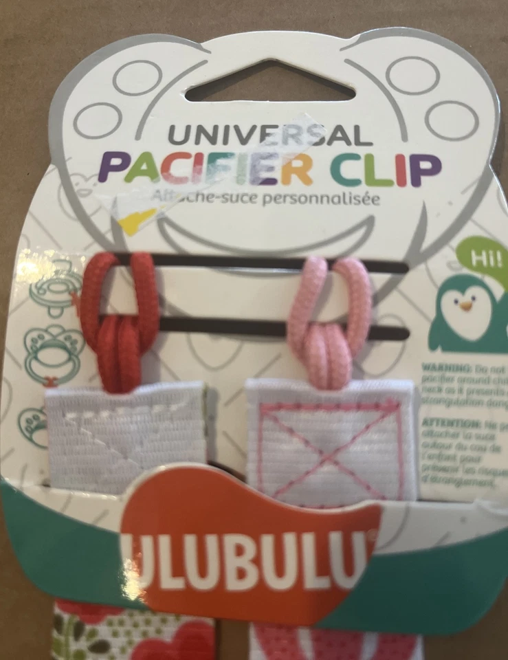 Ulubulu Universal Baby Toddler Pacifier Clip Set Floral NWT - Image 2 of 4