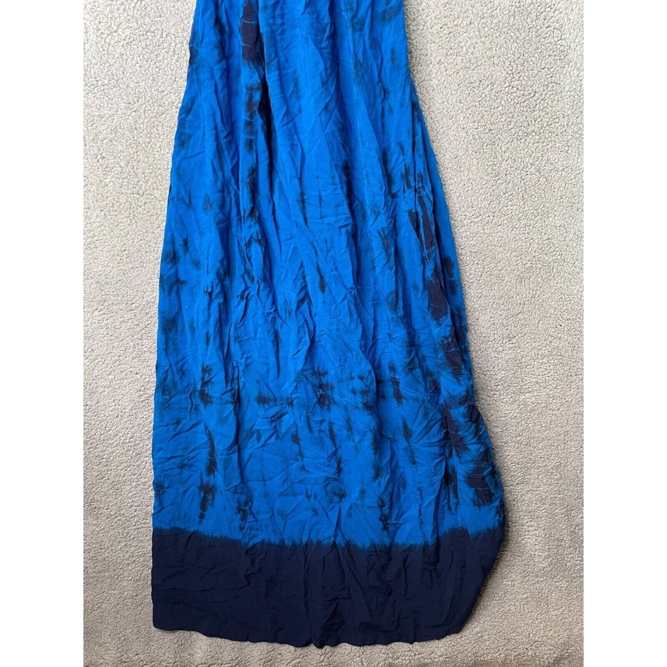 Liz Lange Dress Womens Medium Maternity Blue Maxi Target Long Spandex