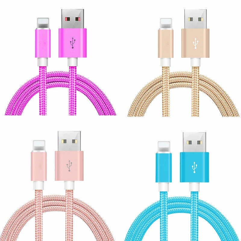10-PACK 6FT Heavy Duty USB Braided Charger Cable Cord for Apple iPhone 7 8 Xs XR - Image 3 of 3
