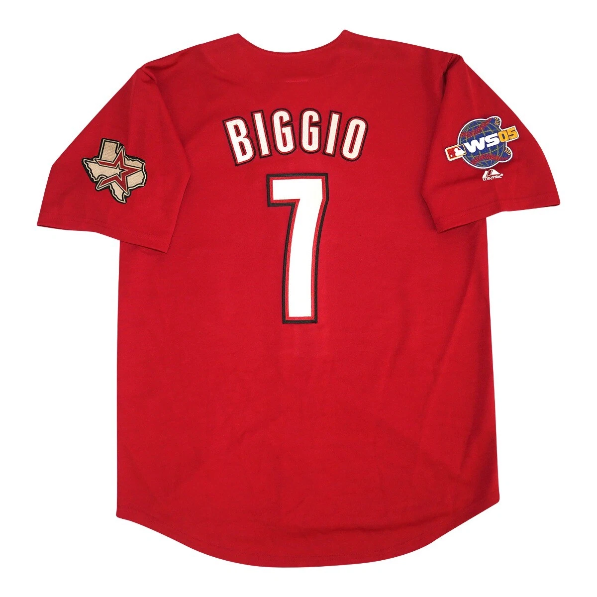 Craig Biggio Houston Astros Alt Brick Red 2005 World Series Jersey