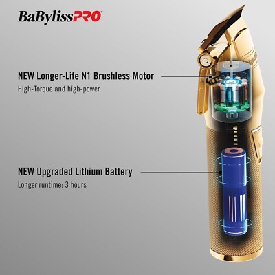 BaByliss PRO FX870NG GoldFX Cordless Hair Clipper | eBay