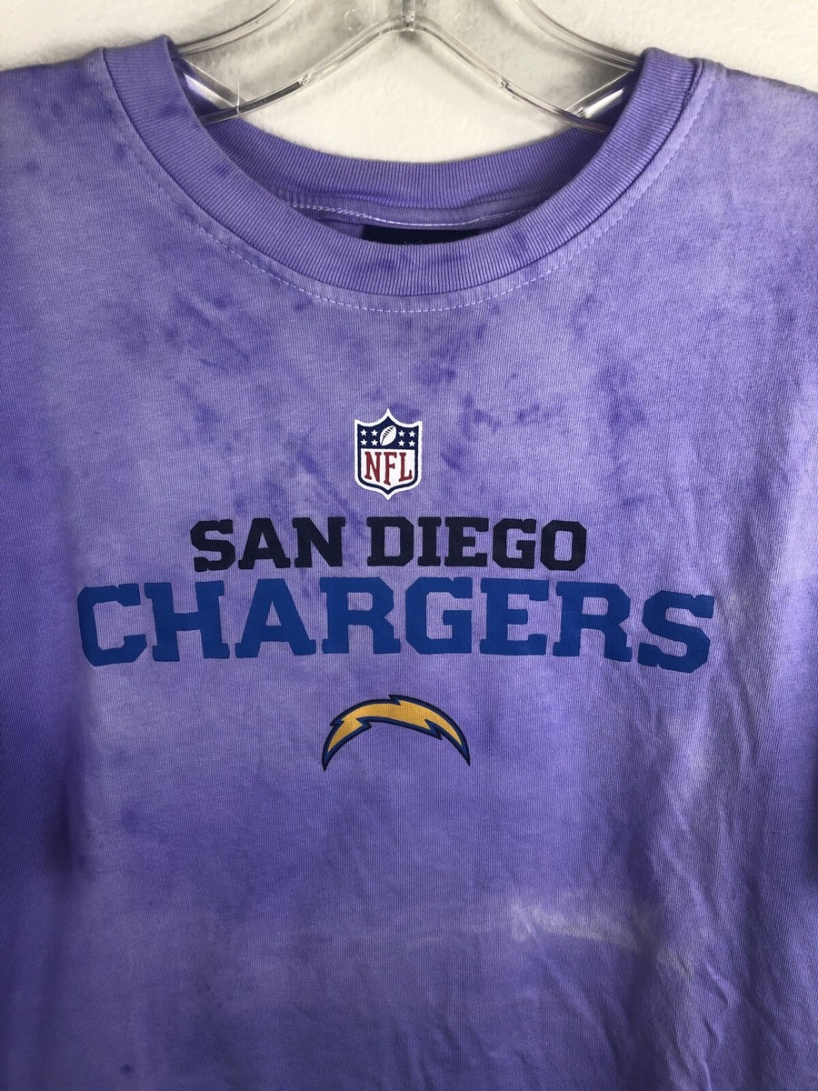San Diego Chargers Purple Dyed T-Shirt Reebok NFL - Boys 18-20