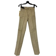  25 Rene De France Corduroy Pants Womens Size 28 Beige 5 Pockets Cotton NWT