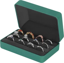 Ring Storage Box for Multiple Rings Travel Jewelry Ring Stud Earrings Holder