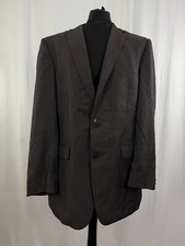 Digel Mens blazer jacket grey Wool super 120s XL 46 in Long