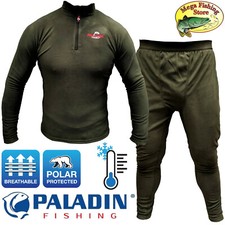PALADIN Outdoor Fleece Anzug Set - Jacke + Hose - Angel Jagd Thermo Unterwäsche