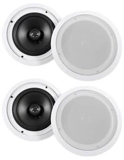 (4) Rockville HC85 8" Inch 700 Watt In-Ceiling Home Theater Speakers 8 Ohm