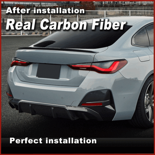 Carbon Heckdiffusor Diffusor Heckschürze Spoiler Für BMW i4 G26 M50 M Sport 21UP - Picture 4 of 12