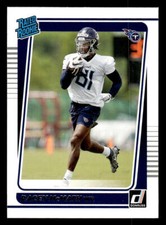 2021 Donruss #316 Racey McMath Rookie Card Tennessee Titans