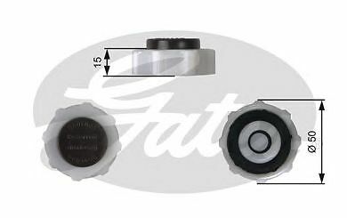 GATES RADIATOR CAP for RENAULT 25 2.1 Diesel (B296) 1989-1992 - Picture 2 of 8