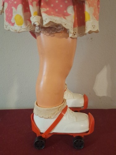 Baby First Step 1964 Mattel 17” Tall Doll With Skates - Picture 21 of 22