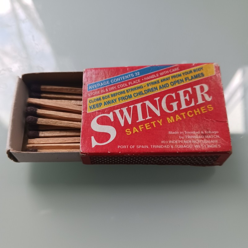Swinger Vintage Matchbook Novelty Swinger Safety Matchbox Stabroek Market Guyana