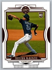 2021 Panini Chronicles Legacy Baseball #13 Triston McKenzie RC Cleveland Indians