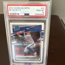 2020 BO BICHETTE Donruss Optic  #37 Rookie RC Blue Jays  PSA 10 GEM MT