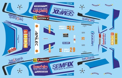 DECALS 1/43 MITSUBISHI LANCE - #29 - COLLARD - RALLYE DE WALLONIE 2015 - D43411