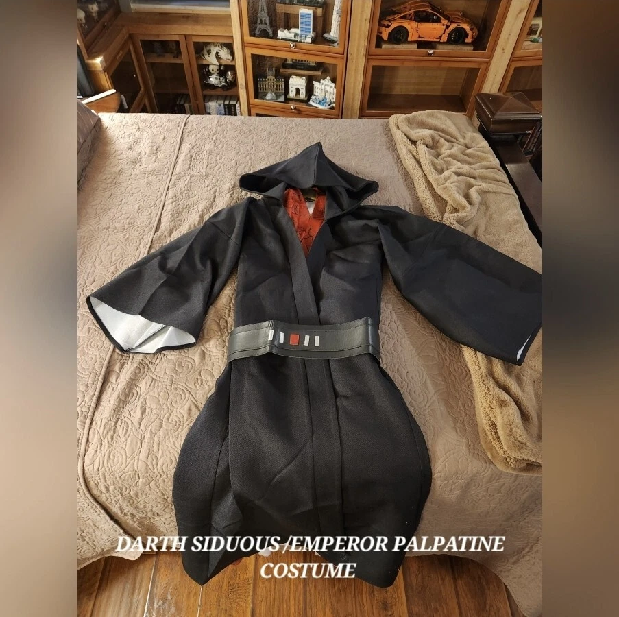 Disfraz Emperador Palpatine/Darth Siduous Cosplay Capa con Capucha Capa Nuevo Foto 2 de 4