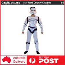 Kids Star Wars Storm Trooper Costume Child Boys Halloween Party Cosplay Bodysuit