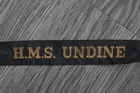 Royal Navy Cap Tally Ribbon - H.M.S. Undine - WW2 Destroyer