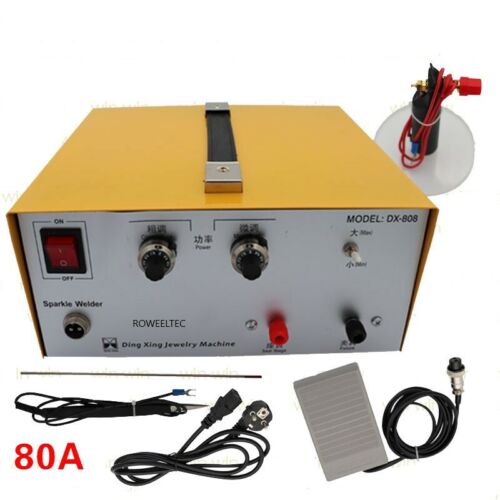 2in1 80A Pulse Sparkle Spot Welder Gold Silver Platinum Jewelry Welding MachineA - Picture 1 of 3