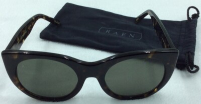 $150 RAEN Optics Durante Cat-Eye Sunglasses Brindle Tortoise 