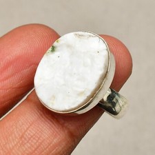 Mother Of Pearl Gemstone Handmade 925 Sterling Silver Jewelry Ring Size 6.5