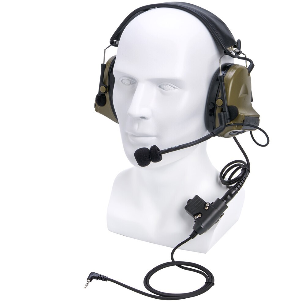 2 Pin Walkie Talkie Headset Earpiece With Microphone, PTT Headset For Motorola 2 Way Radio, Black From Iantech, $1.47