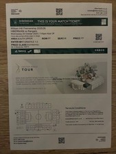 29 OCT 2025 HIBERNIAN (HIBS) v RANGERS, TICKET
