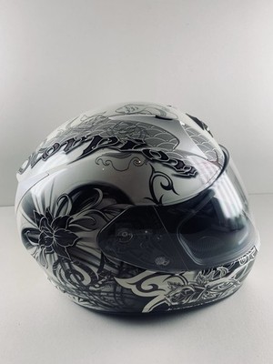 Scorpion EXO-R410 Orchid Graphic Helmet White, Size M Koi Fish Design 2015 Rare