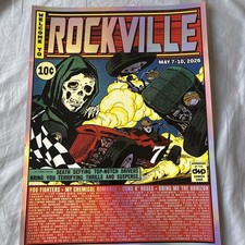Welcome to Rockville 2026 comic book style Foil Poster